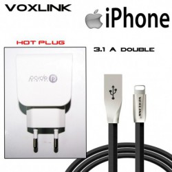 Chargeur Double port Iphone Voxlink